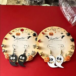 Superstar Halloween Ghost Earrings Set Buyers Choice